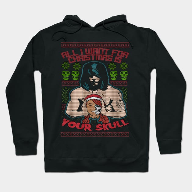 "ALL I WANT FOR CHRISTMAS IS YOUR SKULL" Hoodie by joeyjamesartworx